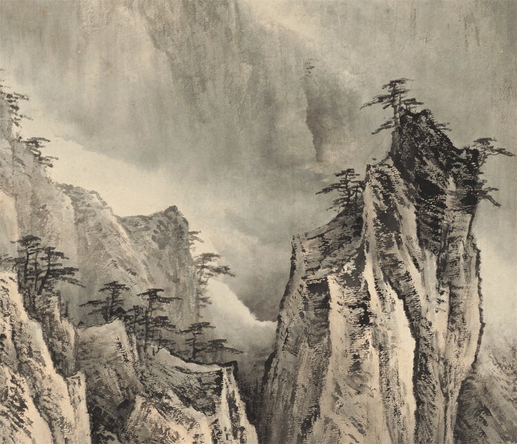 董希源云卷千峰集立軸山水國畫宣紙畫芯藝術微噴復制畫裝飾畫| 銀聯網
