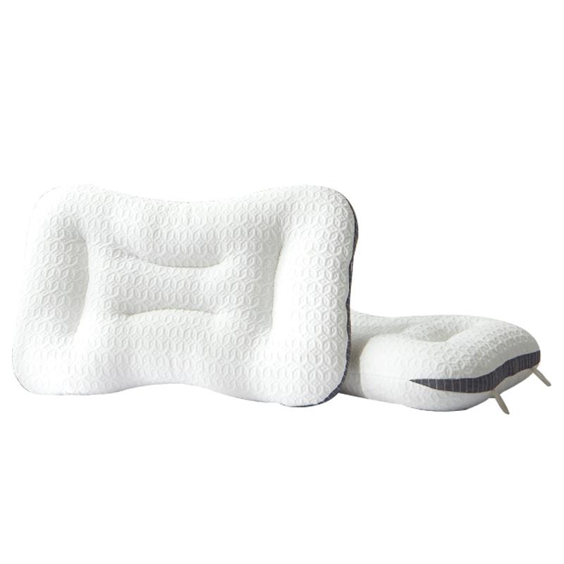 南極人針織SPA按摩枕頭護頸椎 單人雙人一對裝家用助睡眠低枕枕芯
