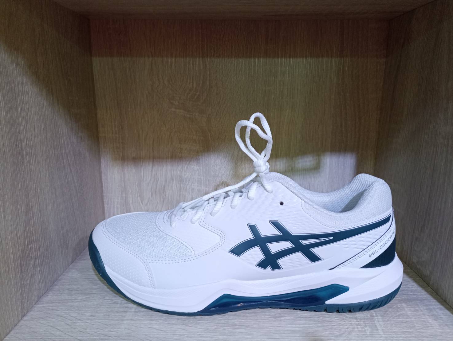 Asics Gel-Dedicata 8 網球鞋（白/綠）