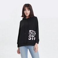 女裝 短版剪接連帽上衣-黑色 (560819) 【5th STREET】【APP下單享4%回饋】治裝激推 ★潮酷上衣 聖誕禮物券 最高折700 女裝 短版剪接連帽上衣-黑色 (560819) 【5th STREET】【APP下單享4%回饋】治裝激推 ★潮酷上衣 聖誕禮物券 最高折700