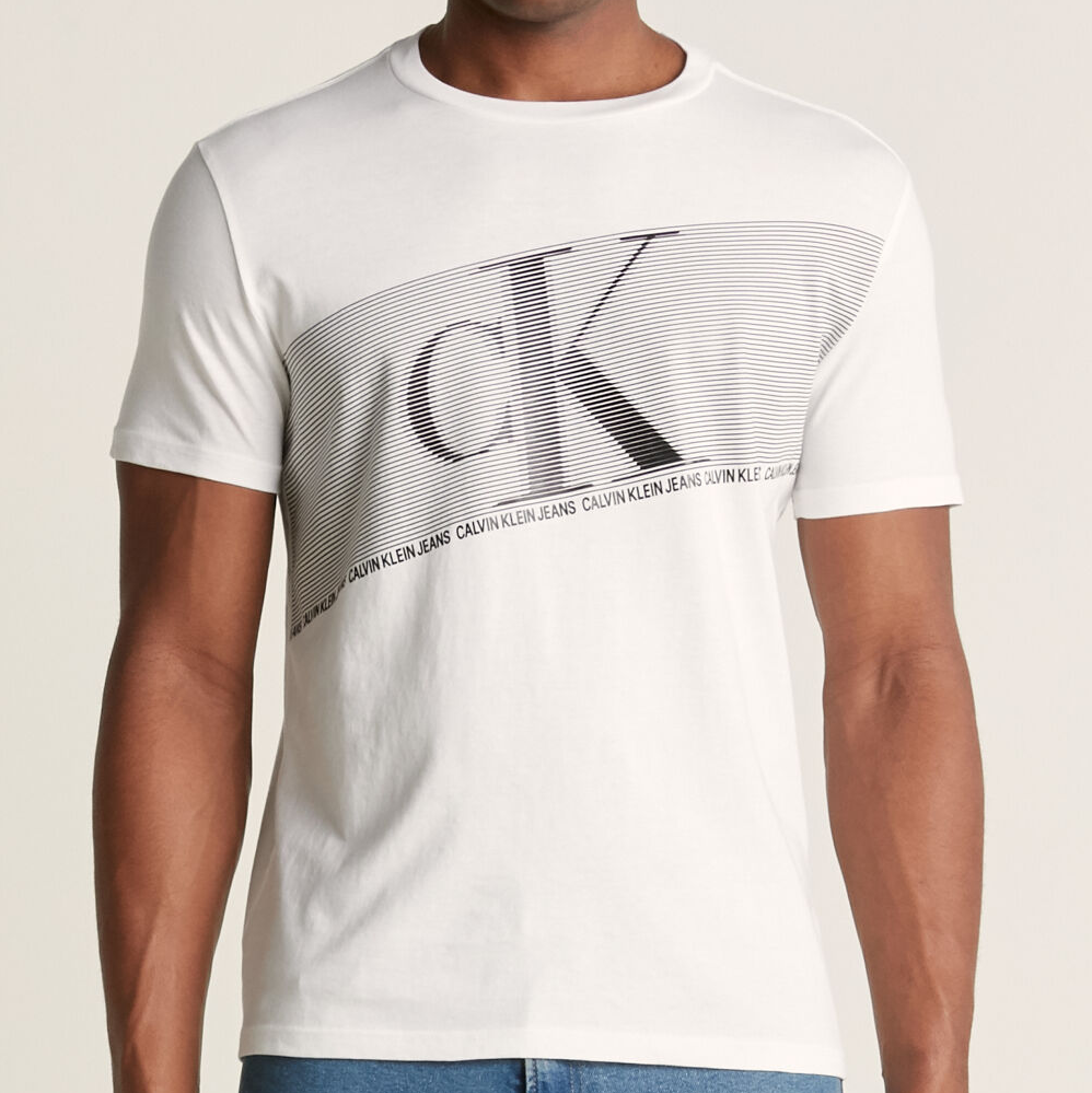 Calvin Klein T恤 短袖 純棉 男裝 LOGO款 短T-Shirt 圓領上衣 C74106 白色CK(現貨)▶指定Outlet商品5折起☆現貨