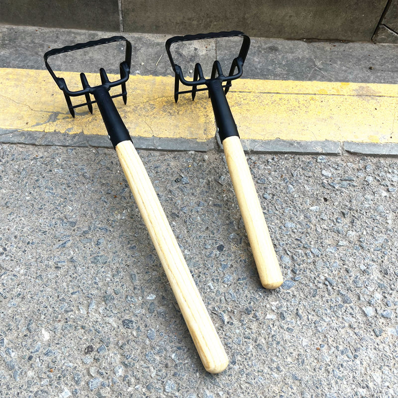 【免運/可開票】園藝工具 園林工具 園藝套裝  農用耙子松土翻地多功能耙子種菜開荒除草趕海蛤蜊耙子全鋼耙子