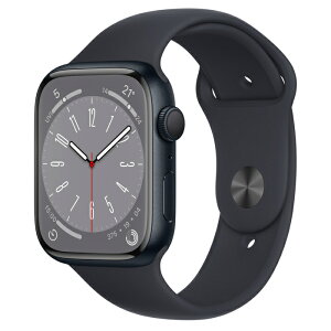 Apple Watch S8(GPS)午夜色鋁金屬錶殼配午夜色運動錶帶 45mm(MNP13TA/A 商品未拆未使用可以7天內申請退貨,如果拆封使用只能走維修保固,您可以再下單唷【APP下單最高22%點數回饋】