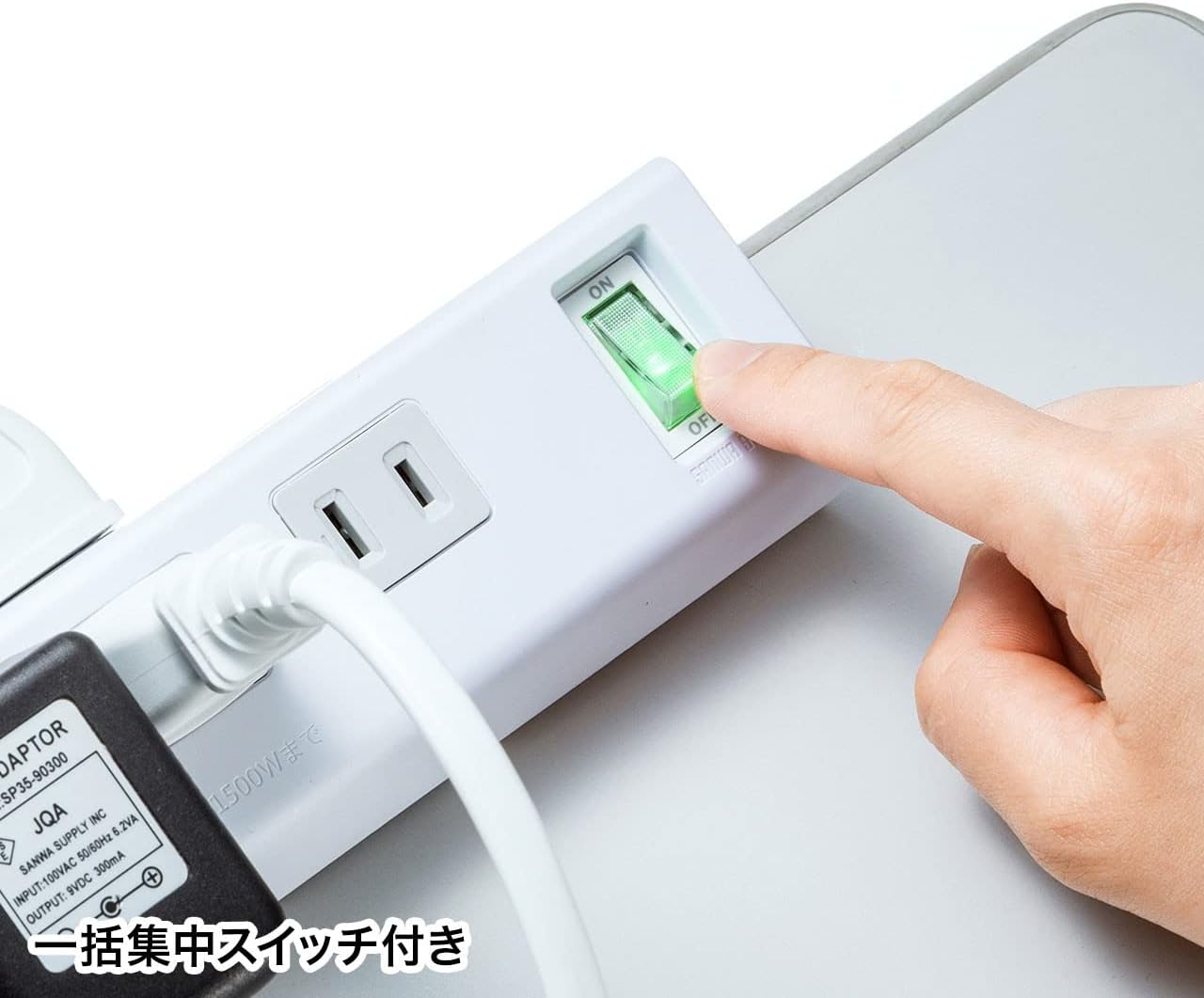 日本 SANWA 桌面延長插座 延長線 6孔 桌面夾 固定式 集中開關 插座 辦公室 大小插頭可用 極性對應 7
