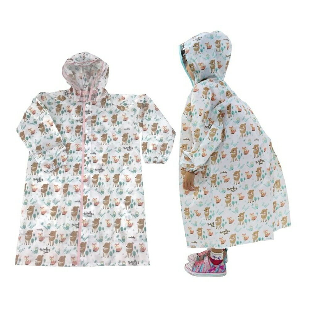 【Vivibaby】兒童雨衣小鹿森林(綠/粉) 雨衣 699元
