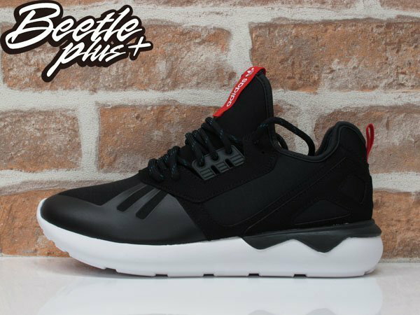 男生 BEETLE ADIDAS TUBULAR RUNNER WEAVE 黑白 紅標 Y-3 平民版 S82651