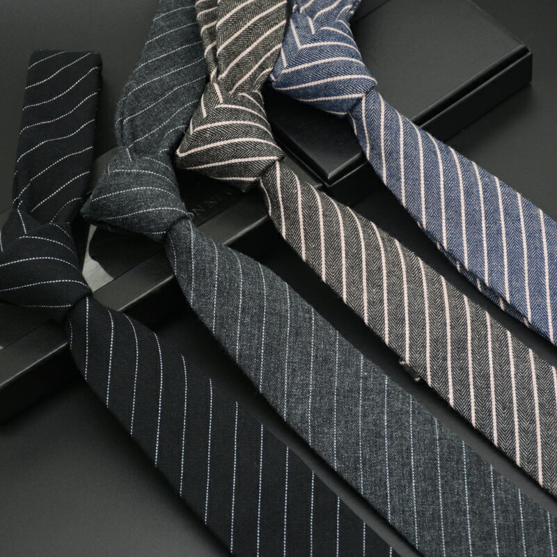 領帶男韓版英倫商務職業裝工作手打休閑禮盒裝學生潮6CM條紋窄版