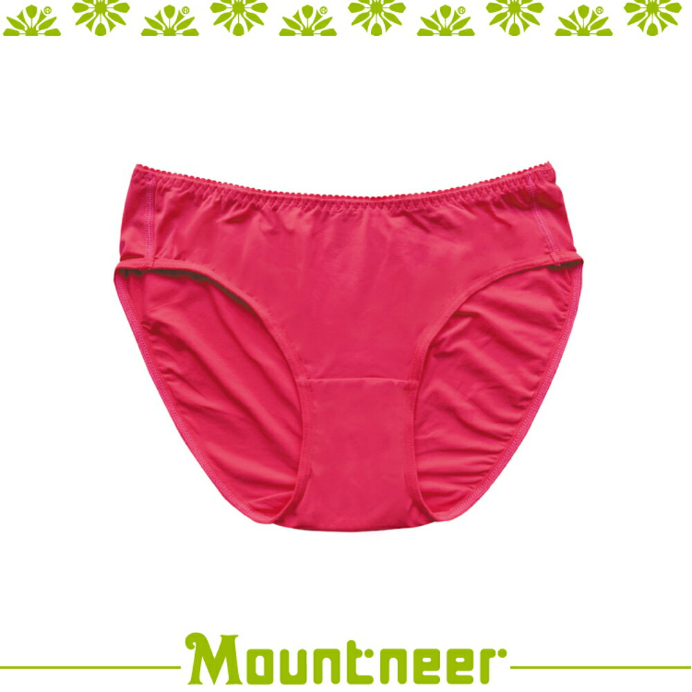 【Mountneer 山林 女 透氣三角內褲《深玫紅》】11K80-36/透氣內褲/排汗內褲/三角褲