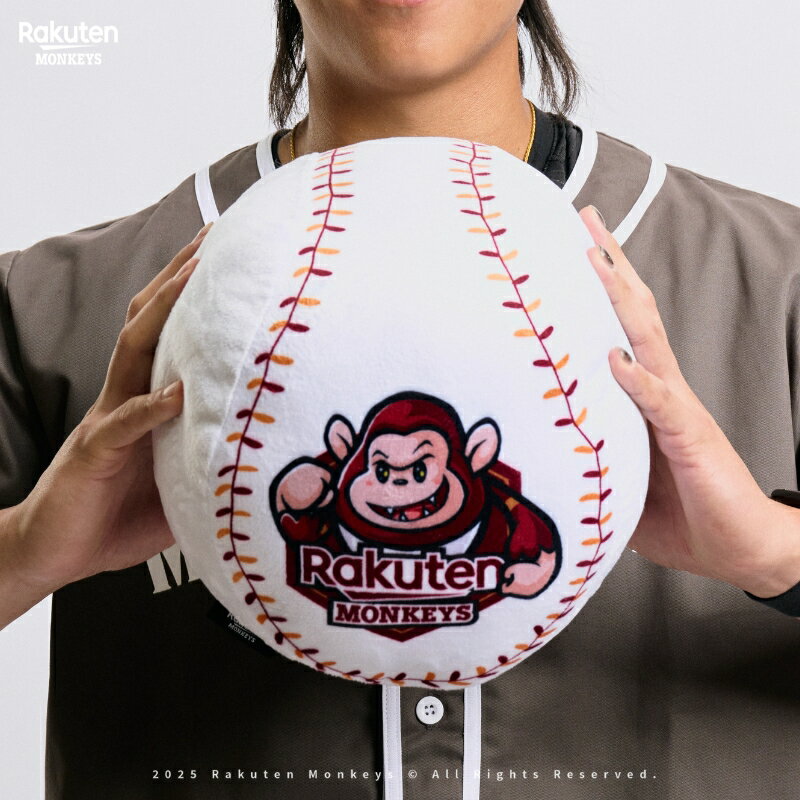 Rakuten Monkeys 隊徽抱枕(白)