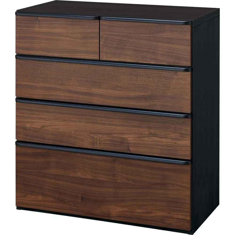 ◎矮整理衣櫃 斗櫃 NEEDS3 80LC MBR/BK NITORI宜得利家居