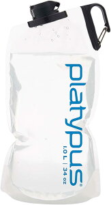 【【蘋果戶外】】platypus 11581 鴨嘴獸 logo 1L DuoLock 軟式握把水瓶 摺疊水袋 蓄水袋 水壺 登山露營自行車