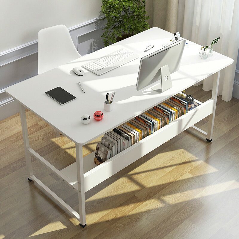 電腦桌臺式家用辦公桌簡約寫字臺學生簡易書桌臥室組裝單人小桌子