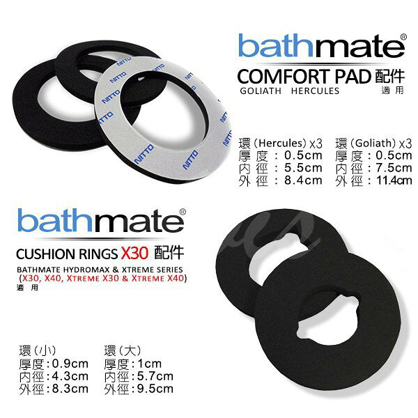 超值★ 原廠公司貨 英國BathMate 專屬配件 Goliath Comfort Pads 專用舒適墊圈 BM - 245 GL - CP 1