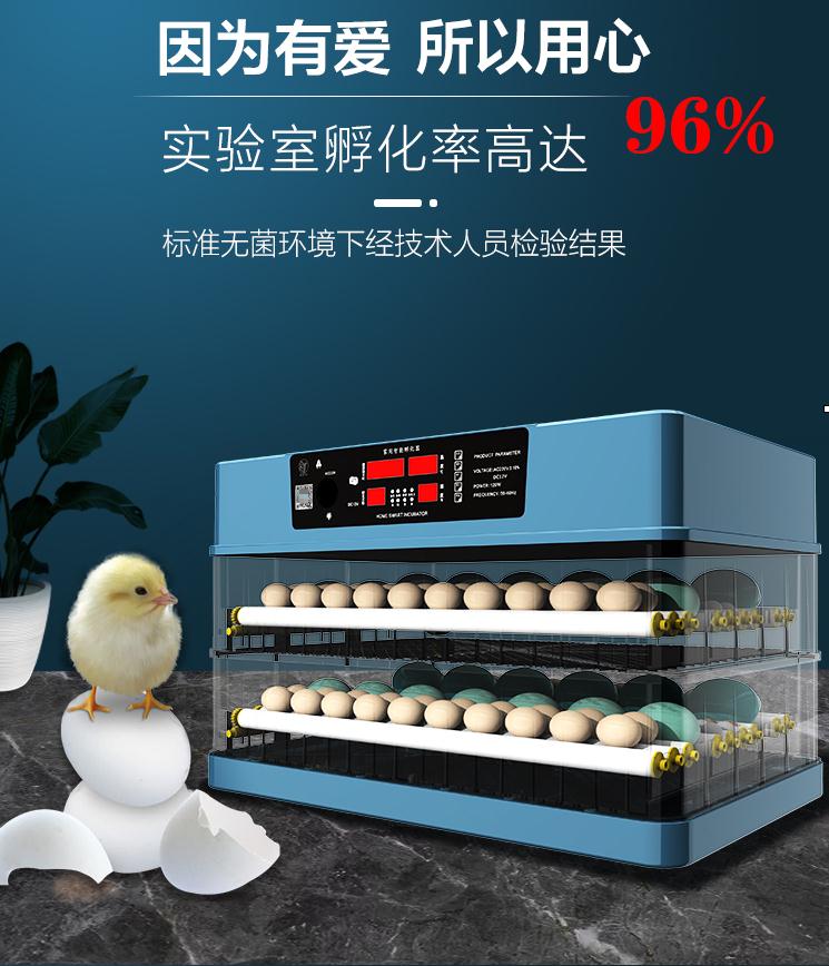 小型家用孵化機孵化器全自動智慧雞蛋鳥鴨鵝鸚鵡迷你小雞孵蛋器110V 森馬先生旗艦店