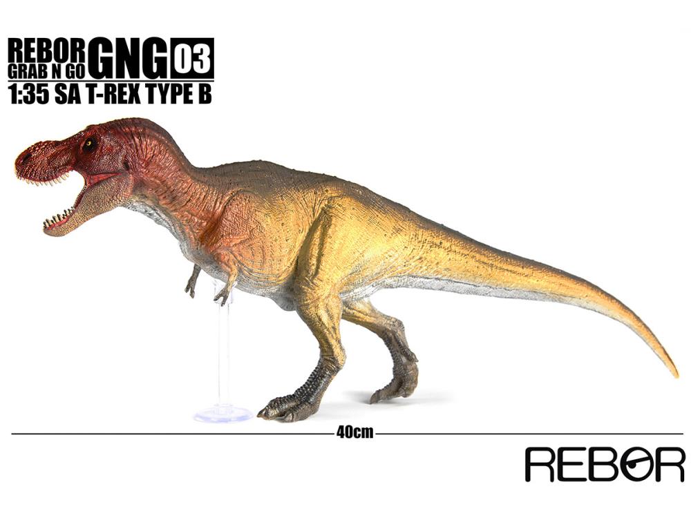 英國 REBOR Grab N Go系列 SA T-Rex( TypeA/TypeB) 玩具 擺飾 模型公仔 恐龍 約40公分