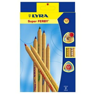 【德國 LYRA】3711120 三角原木彩色鉛筆17.5cm 12色/盒