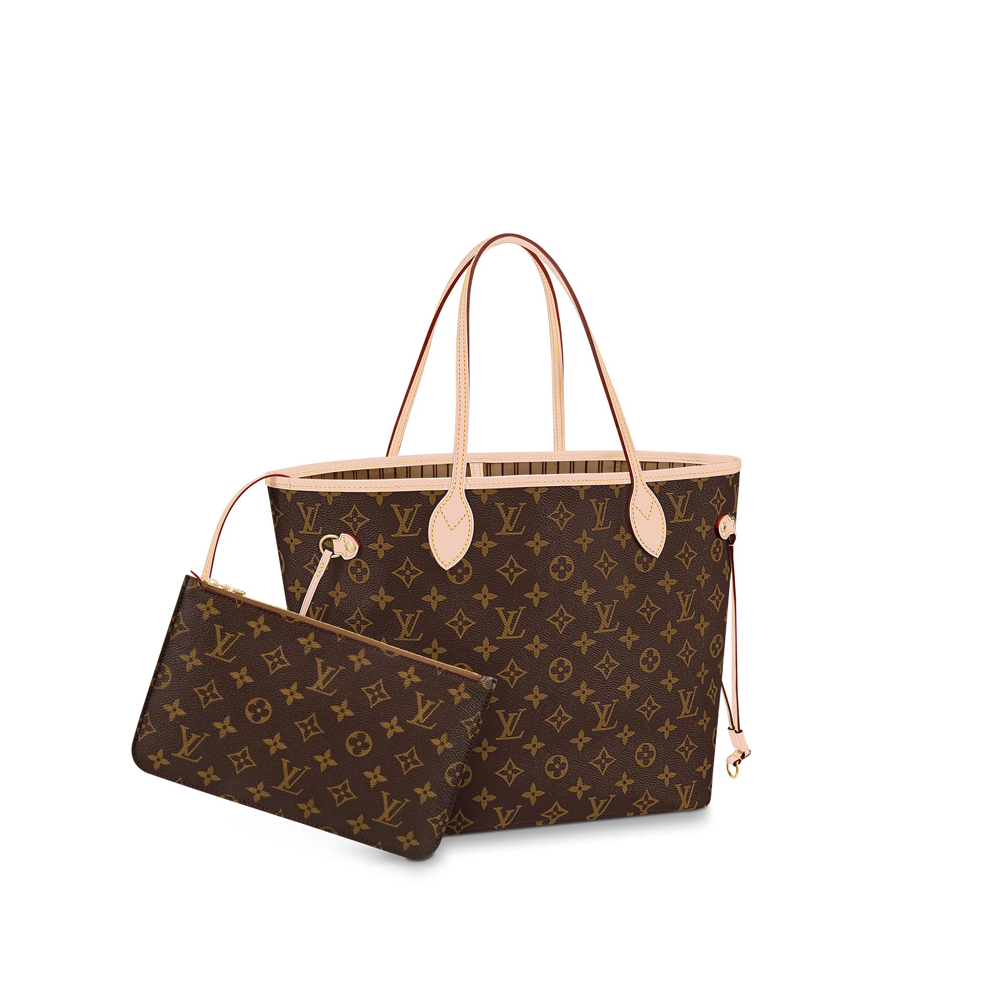 LV【Louis Vuitton】路易威登經典Monogram 花紋 Neverfull MM子母包(M40995)