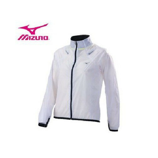 MIZUNO 美津濃 女 平織 風衣外套 輕量 外套 防風 防潑水 連袖拇指穿孔 J2TC678201 白