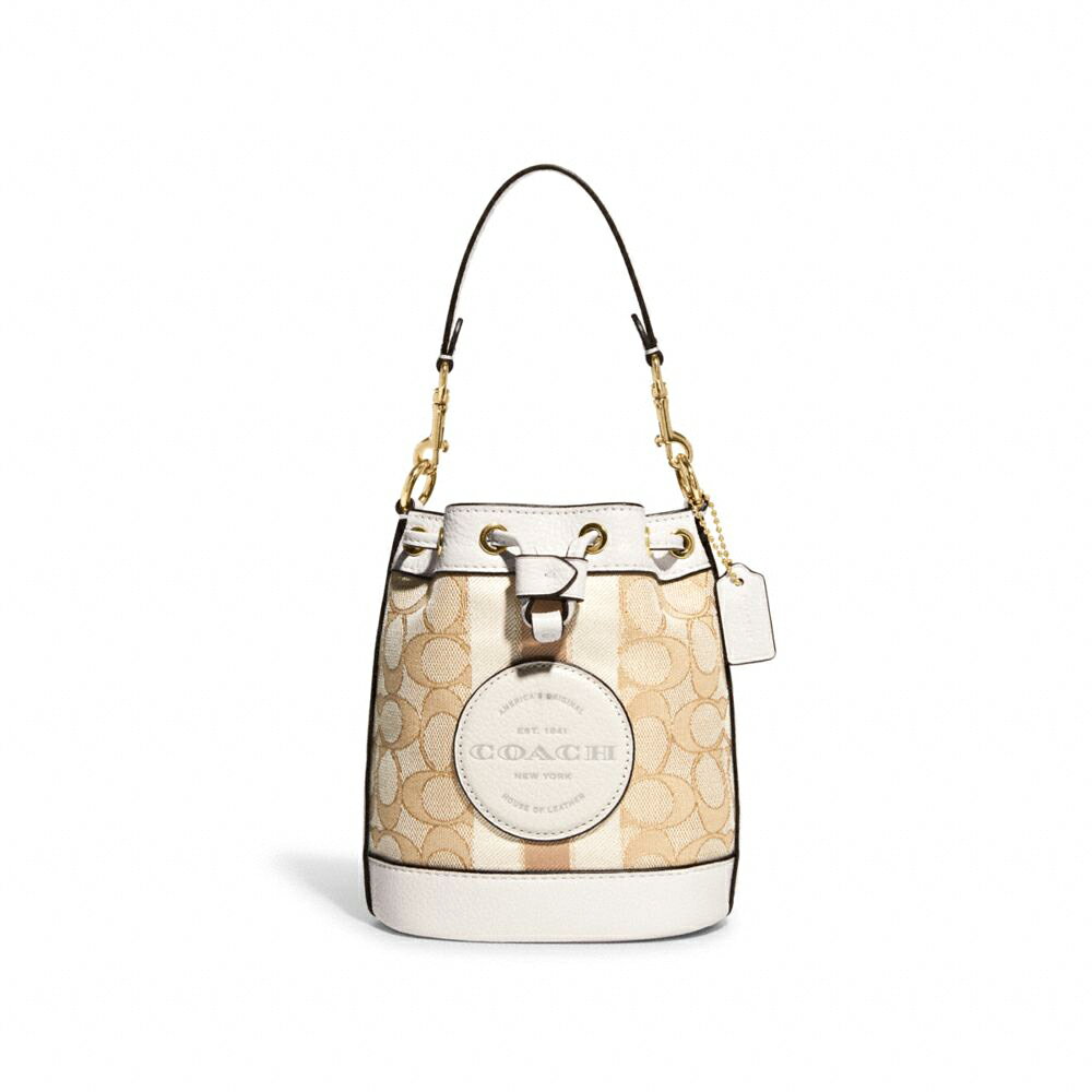 精選★COACH MINI DEMPSEY 香布雷標志條紋水桶包 C8322 (預購)~【夏日美包★菲尼斯 國際精品↘3折起】 1