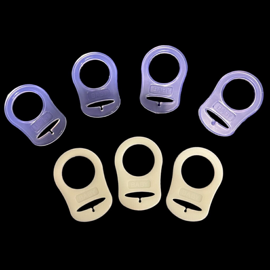 《未滿99元不出貨》奶嘴矽膠套環2入組/掛環/香草BIBS奶嘴/奶嘴玩偶可用 3