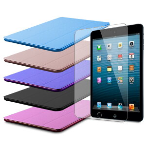 【LS26輕薄蠶絲款】7.9吋iPad mini 4/5平板保護皮套(適用7.9吋 iPad mini 4/5)(加鋼化玻璃螢幕保護貼)
