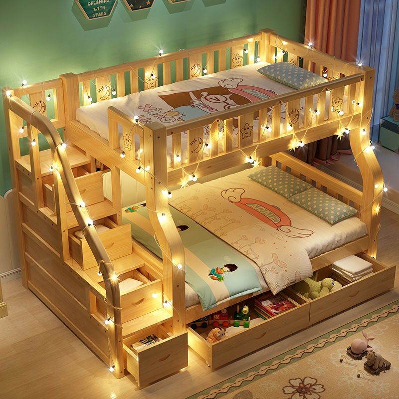 【免運】 美雅閣| 上下床雙層床實木板式兒童床多功能子母床兩層大人高低床上下鋪床