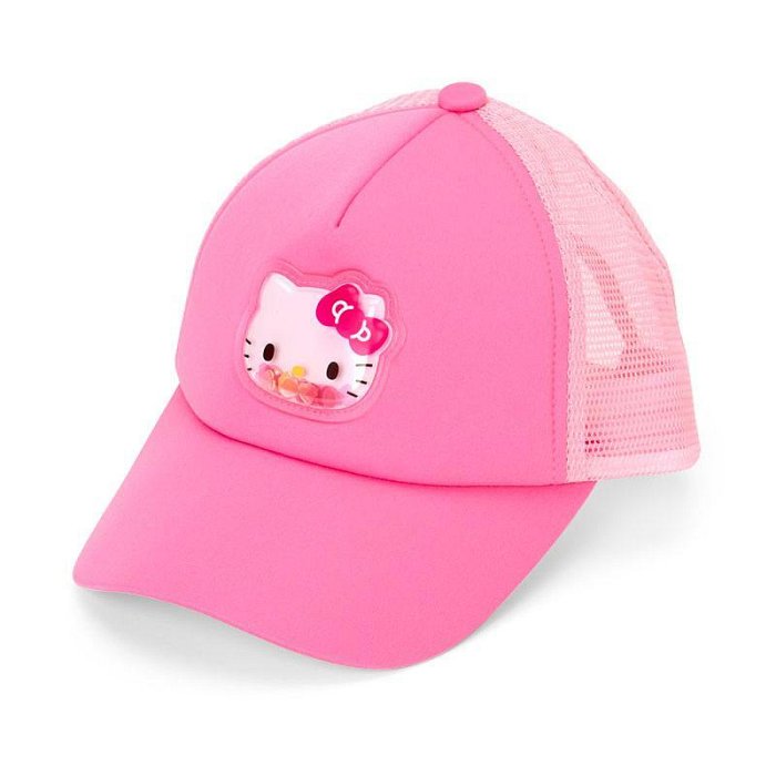 【震撼精品百貨】Hello Kitty 凱蒂貓~日本SANRIO三麗鷗 KITTY兒童網眼透氣棒球帽-亮片*82023