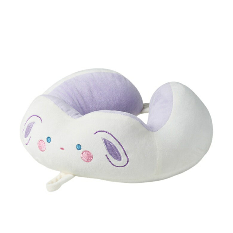 U型可愛動物造型頸枕(兔子) [大買家]