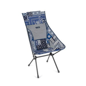 ├登山樂┤韓國 Helinox Sunset Chair 輕量戶外高腳椅 拼接圖騰-藍 HX-11189