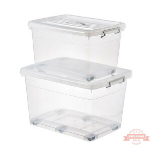 透明收納箱塑料大號衣服整理箱收納柜子儲物箱盒全透明盒子