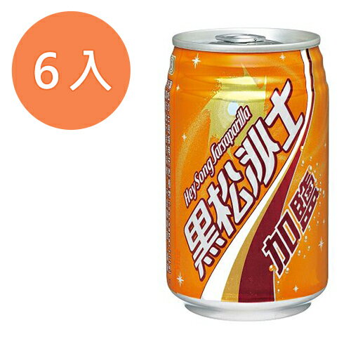 黑松 沙士-加鹽 330ml (6入)/組【康鄰超市】