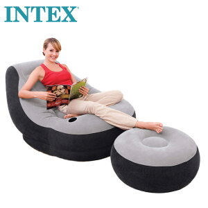INTEX充氣沙發懶人折疊躺椅創意臥室小沙發床單人午休坐椅榻榻米