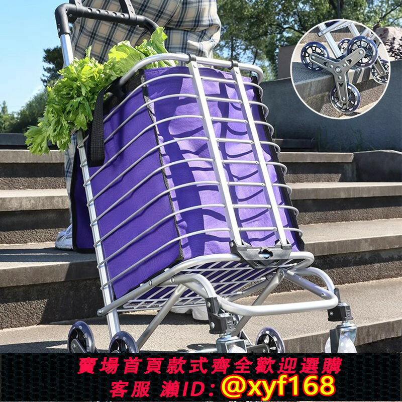 【可開發票】德國進口便攜購物車爬樓梯買菜車小拉車家用可折疊輕便拉桿拖車老
