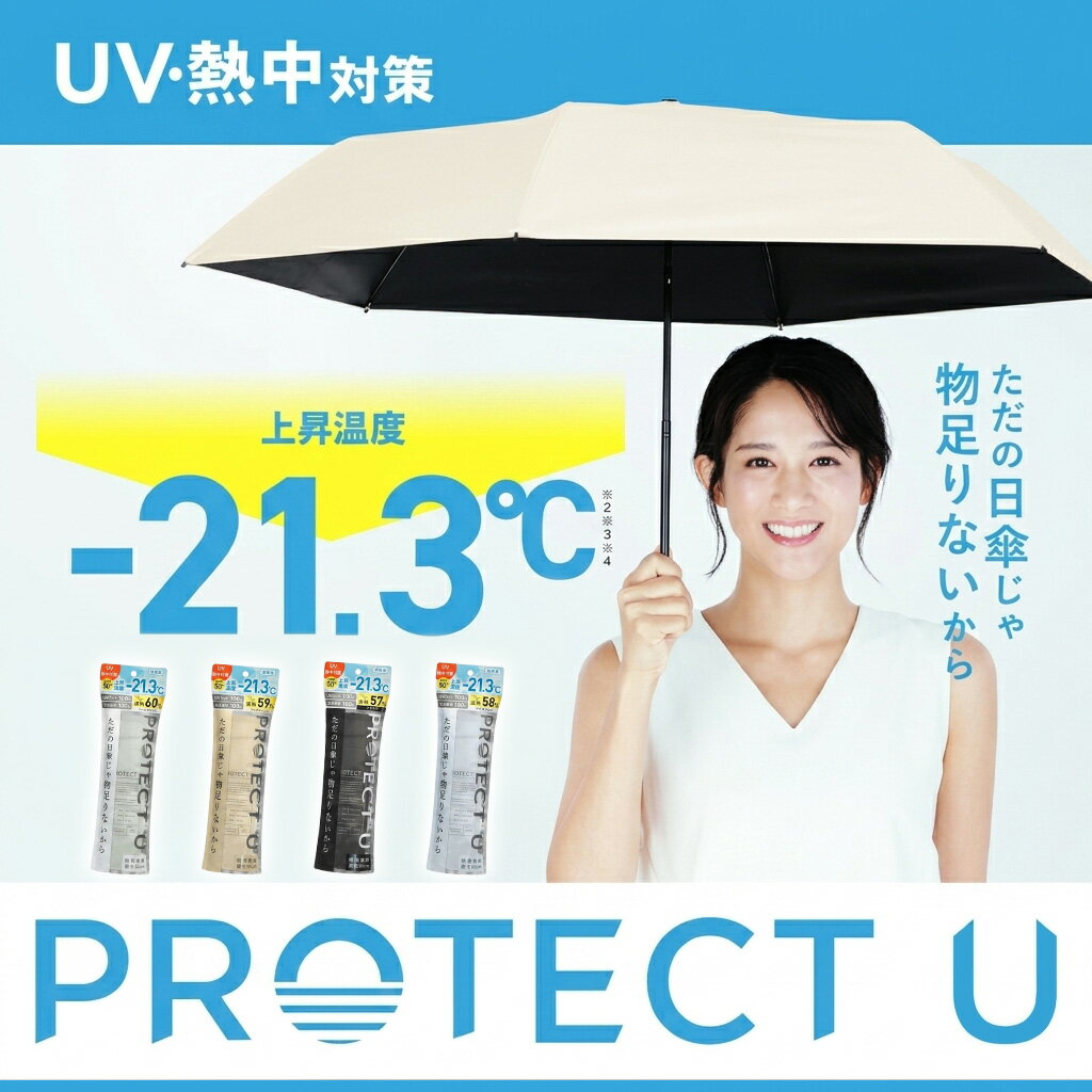 🔥部分現貨🔥日本最新✨PROTECT U -21.3度 降溫晴雨兩用傘 降溫晴雨兩用傘 颱風 下雨 魚漿夫婦 陽傘 雨傘 夏季必備 2