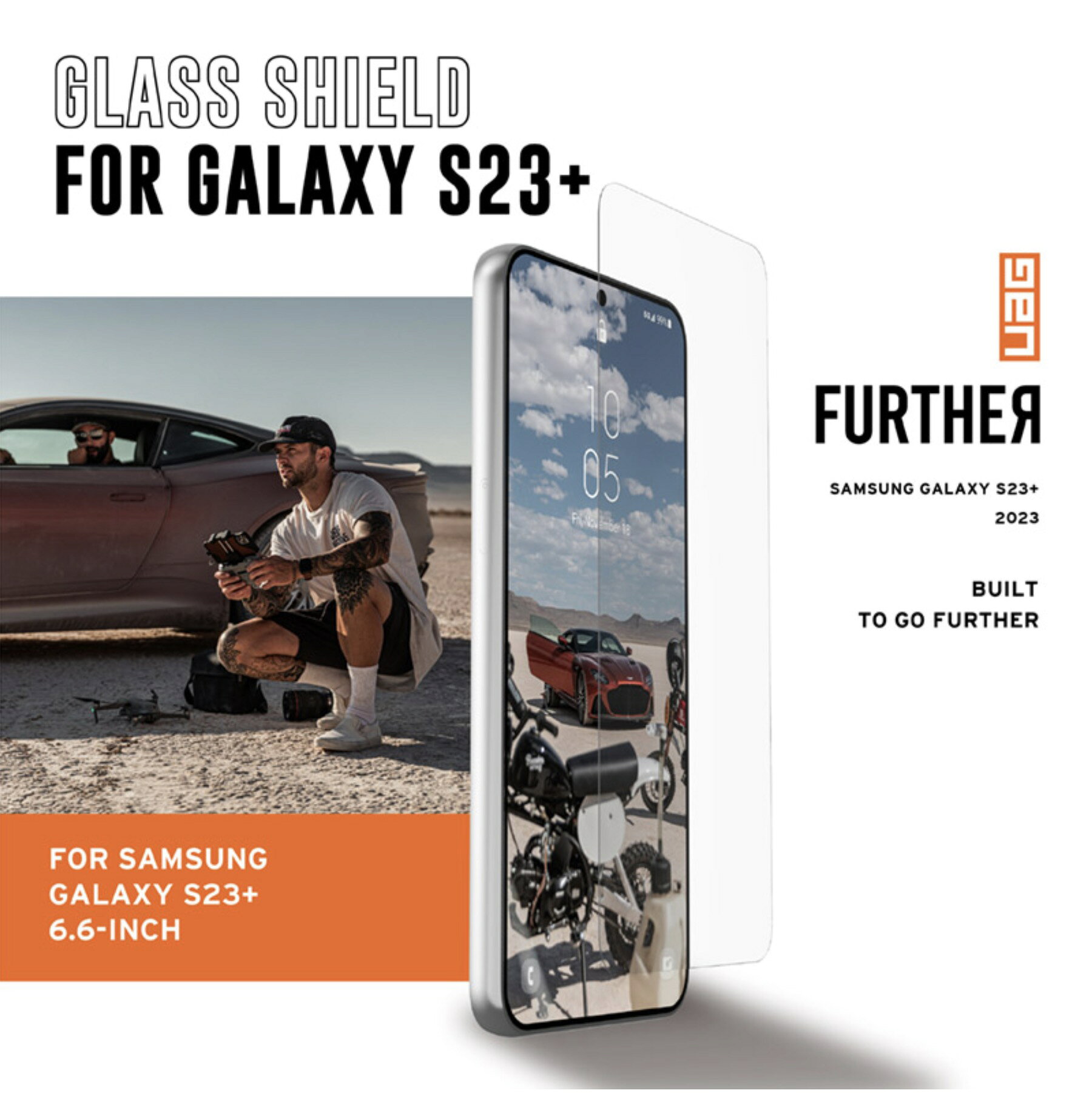 UAG 鋼化 9H 強化玻璃貼 玻璃貼 螢幕貼 保護貼 Galaxy S23+ S23 3