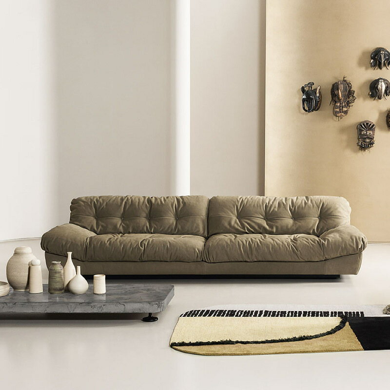 懶人沙發 朵科技布沙發客廳小戶型藝實木意式懶人家具
