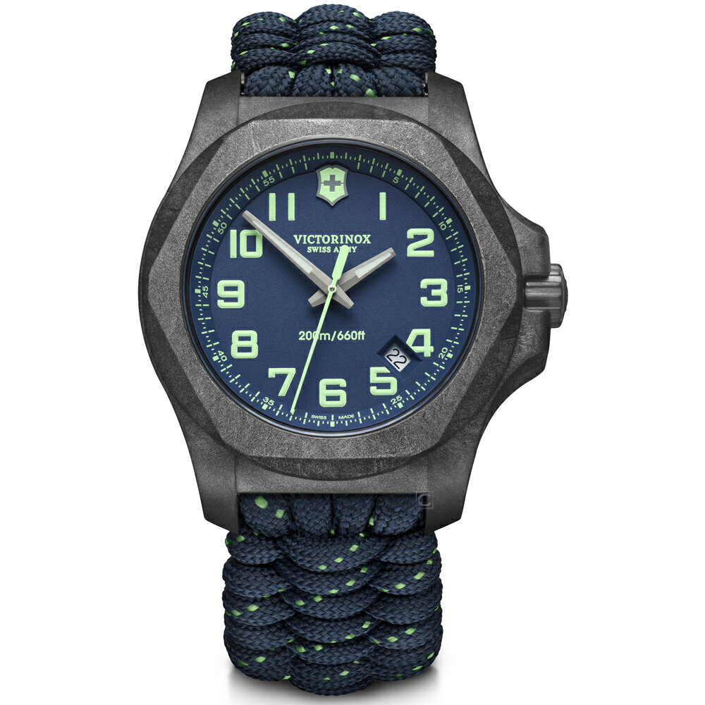 VICTORINOX 瑞士維氏 SWISS ARMY瑞士維氏I.N.O.X. Carbon手錶(VISA-241860)-43mm-藍面帆布【刷卡回饋 分期0利率】【APP下單22%點數回饋】