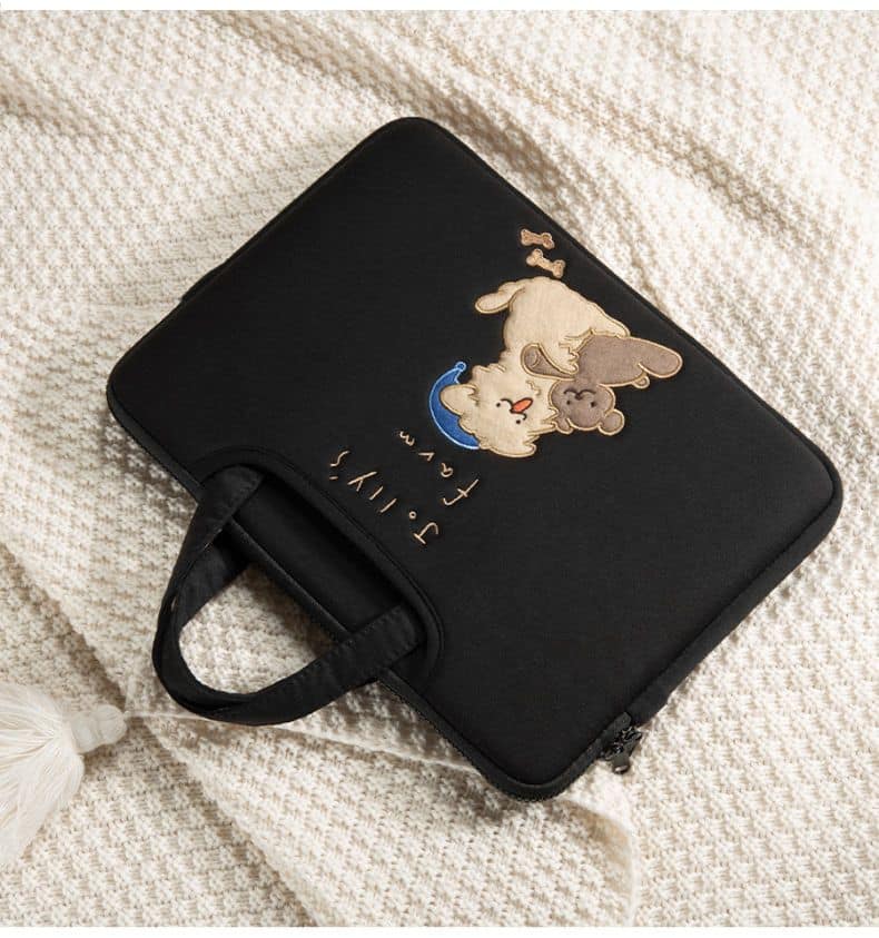 刺繡小狗小熊筆電電腦包 3