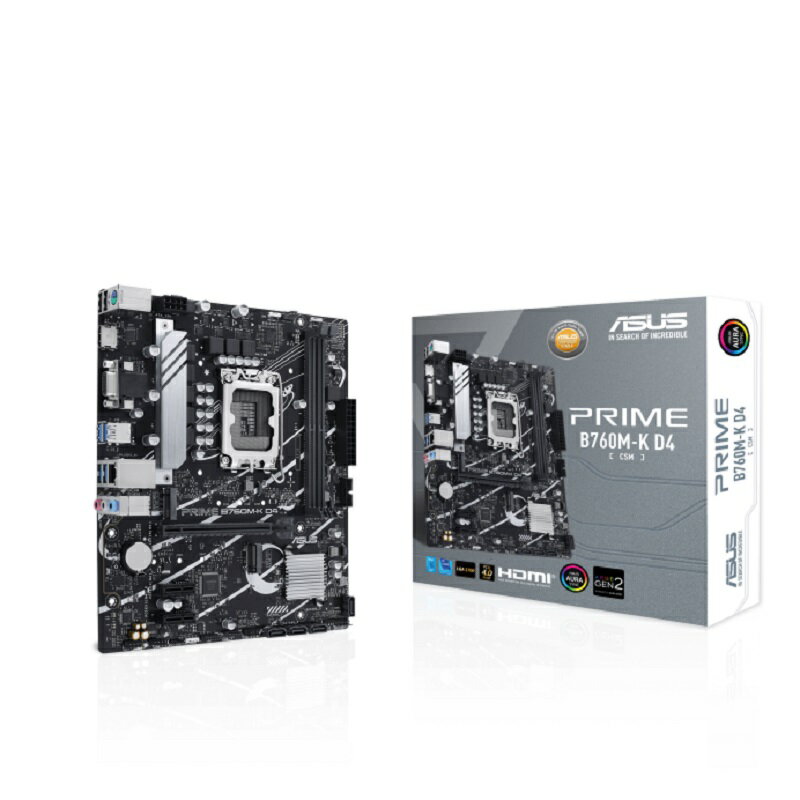 【享最高折300】ASUS 華碩 PRIME B760M-K D4-CSM 主機板
