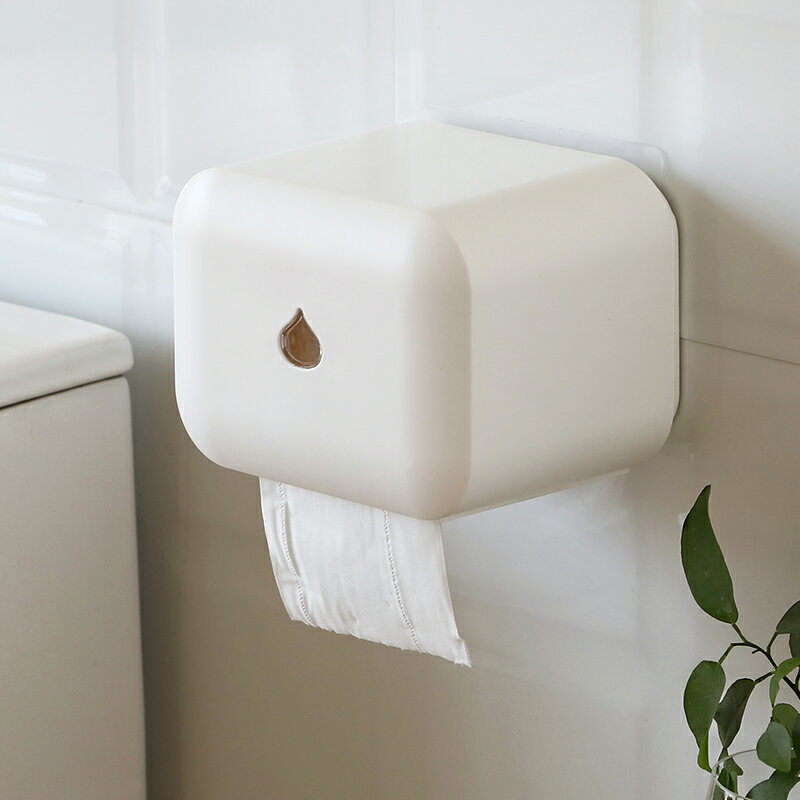 衛生間紙巾盒免打孔廁所紙盒家用手紙盒創意防水抽紙卷紙筒置物架