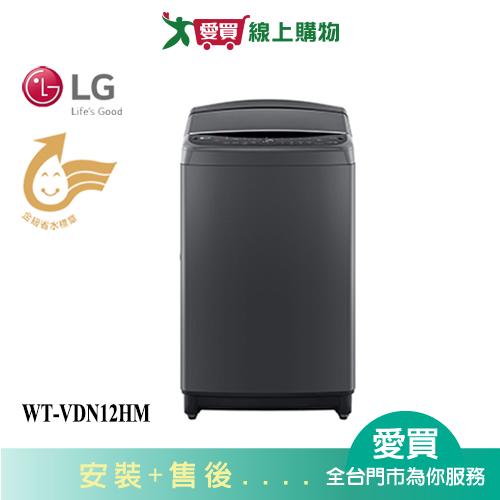 LG樂金12KG變頻洗衣機WT-VDN12HM_含配送+安裝【愛買】