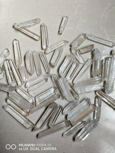 天然白水晶原石 白水晶柱標本原礦擺件 晶體透 單根售價可