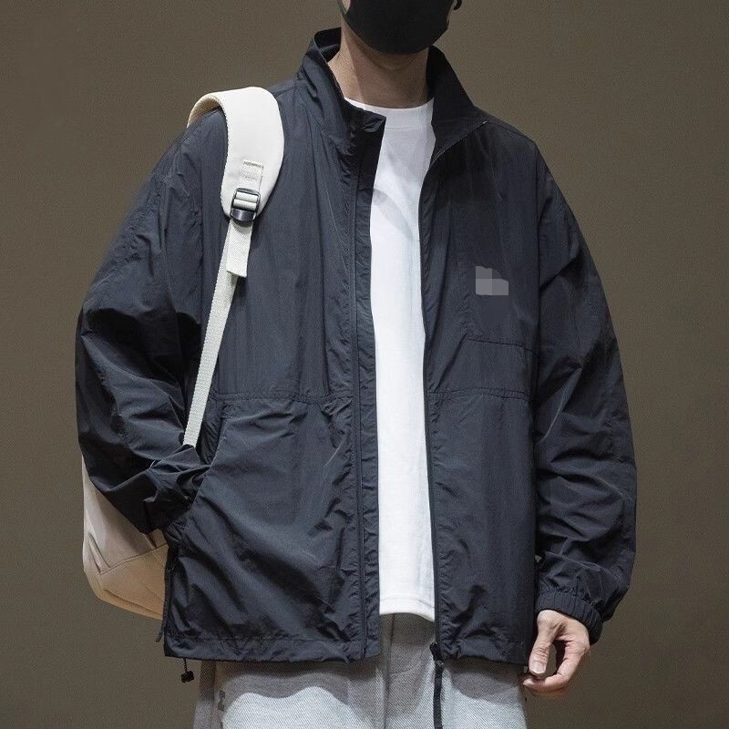 【新品】M-6XL 防曬外套 薄外套 涼感外套 休閒外套 防曬衣男士日係無帽夏季冰絲輕薄釣魚防曬衣男士寬鬆戶外潮流外套