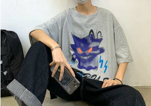 FINDSENSE X 韓國 男 寬鬆短袖上衣薄款個性 短袖夏季 圓領 寬鬆透氣T恤