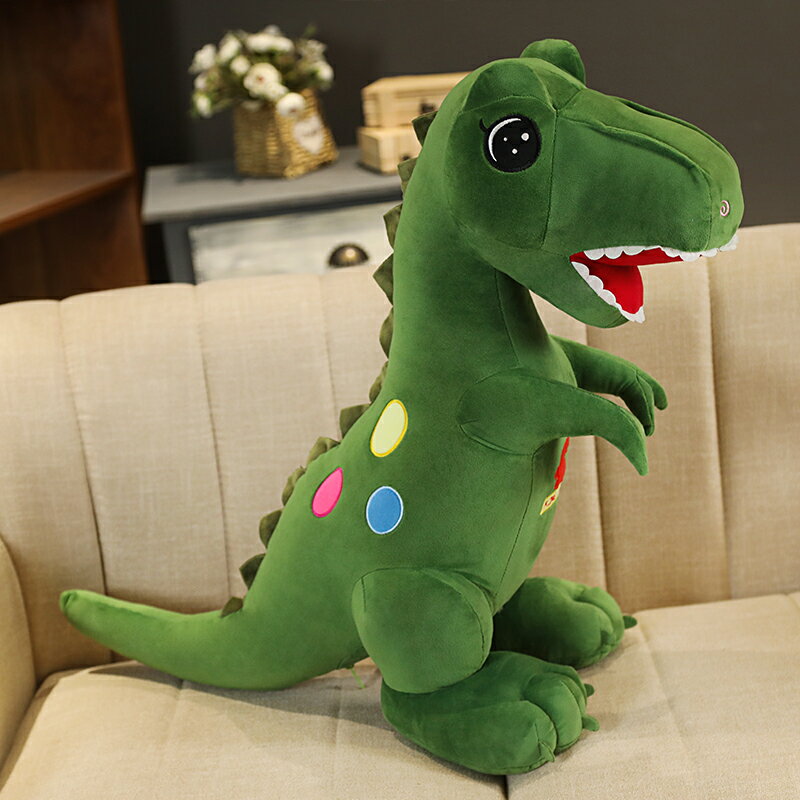 毛絨娃娃 公仔 玩偶 抱枕 恐龍毛絨玩具霸王龍公仔玩偶睡覺抱枕小大號布娃娃男生版男孩兒童【MJ20109】 7