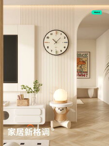 樂享居家生活-免打孔靜音掛鐘客廳餐廳2024新款現代簡約鐘表創意時鐘裝飾表家用掛鐘 時鐘 電子鐘 居家裝飾