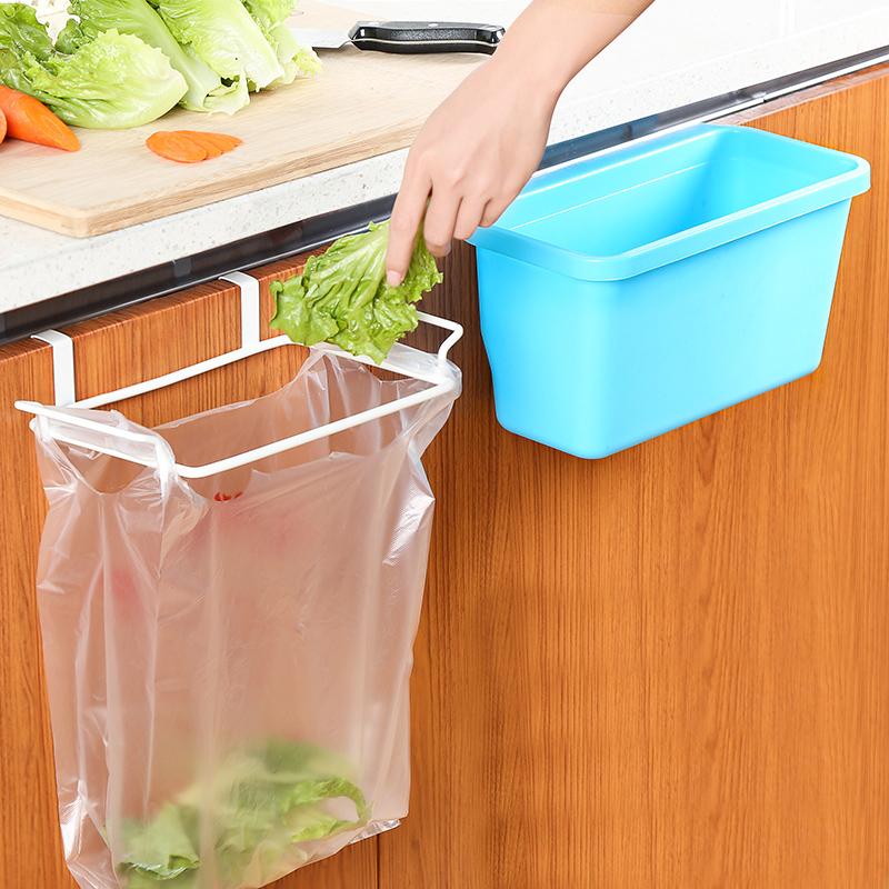 抖音廚房神器掛式垃圾架廚房櫃門掛架垃圾袋掛架子塑膠掛鉤桶支架