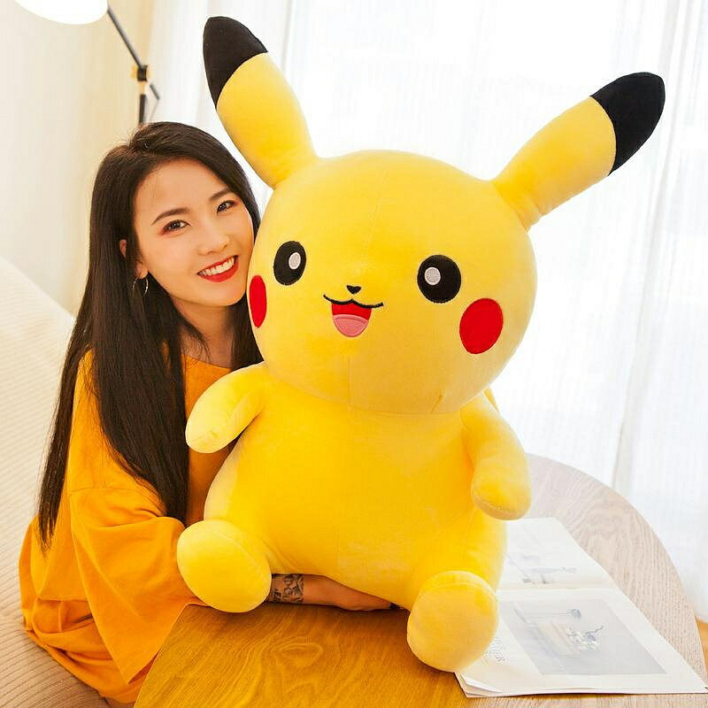 皮卡丘公仔毛絨玩具大玩偶比卡丘可愛抱枕娃娃 生日禮物女 玩偶/生日/情人/聖誕禮物/毛絨娃娃/抱枕娃娃
