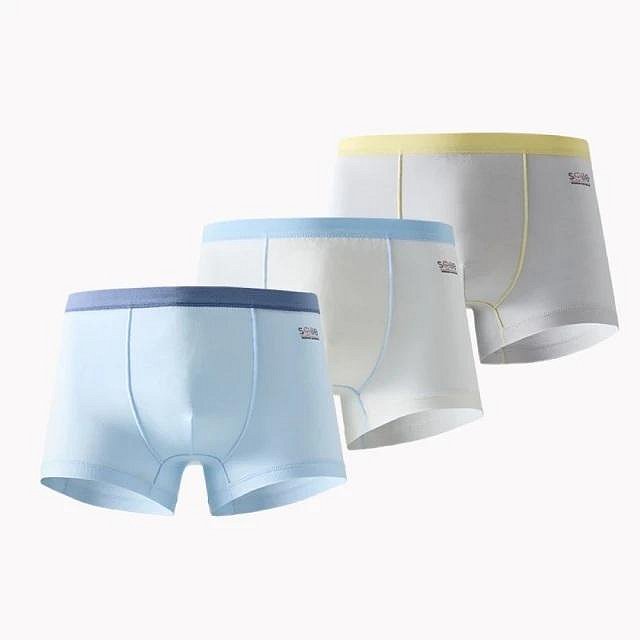 shengters盛特士無痕smile萊賽爾海鹽汽水男童平角褲-三條入130CM(6952699800666)361元