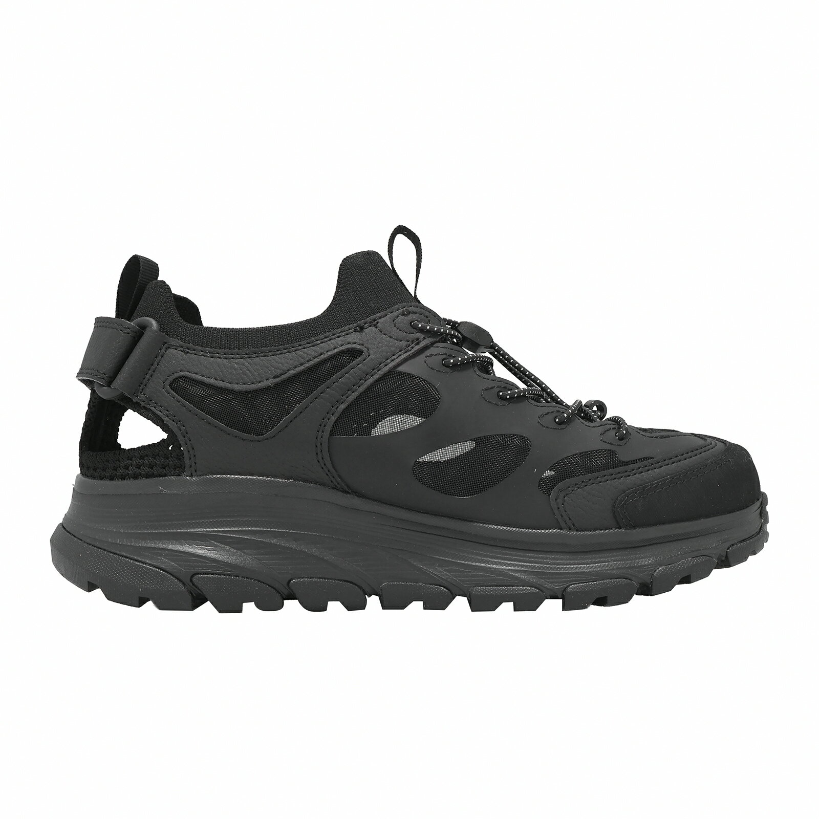 Skechers 越野涼鞋 D Lux Trekker 男鞋 黑 抽繩 記憶鞋墊 抓地 戶外 健行 237639BBK 1